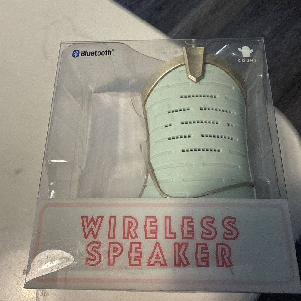 COWBOY BOOT Bluetooth Wireless Novelty Speaker Target 2024 - Mint/Gold Colors